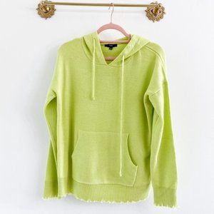 Fate Evereve Neon Green Distressed Hoodie